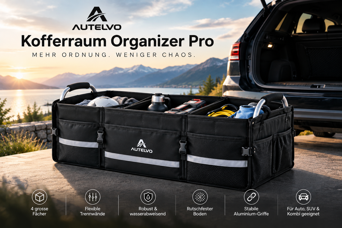 AUTELVO Kofferraum Organizer Pro